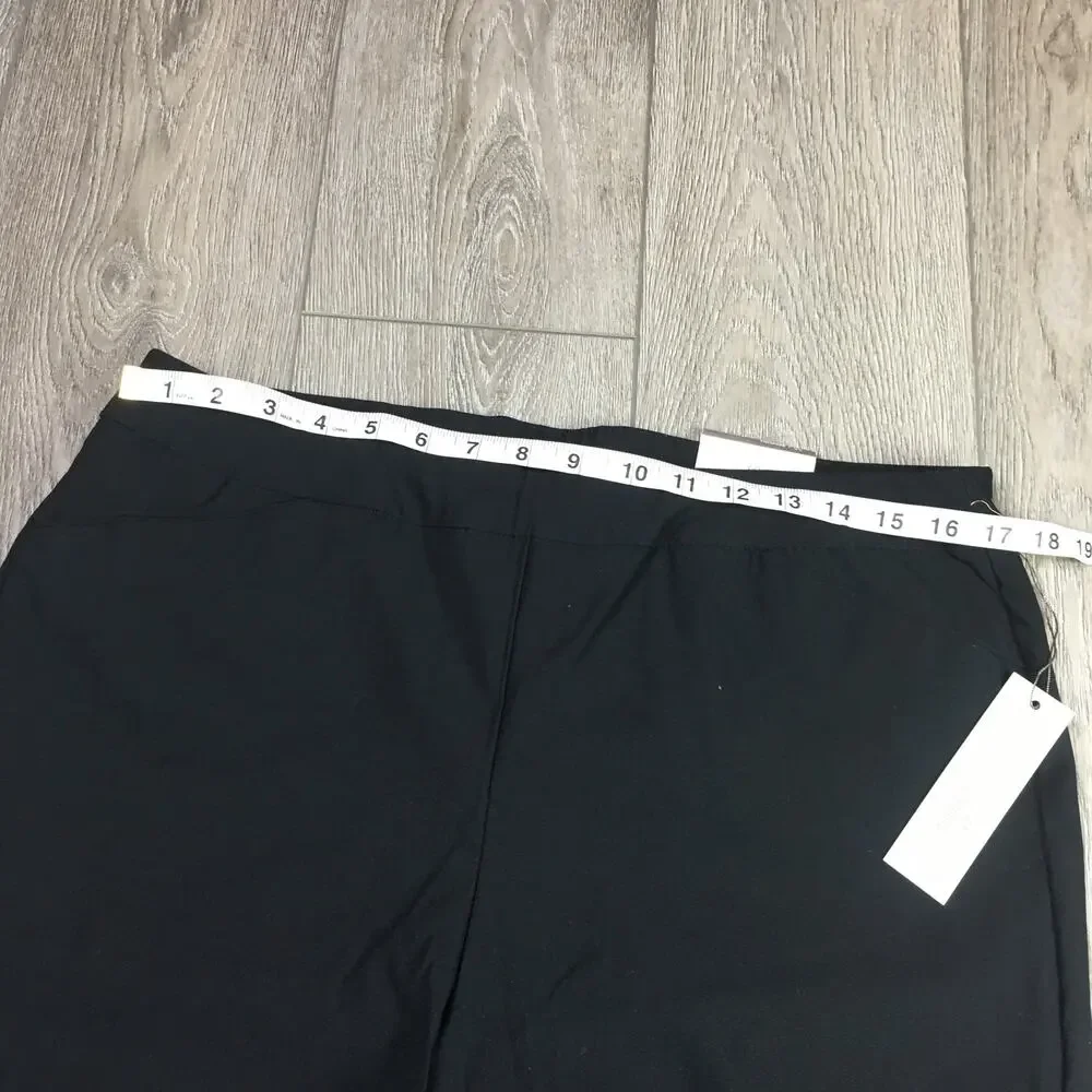 New Chico’s So Slimming Pull On Shorts Black Mid Length Stretch Womens 2.5 Large - Picture 5 of 8
